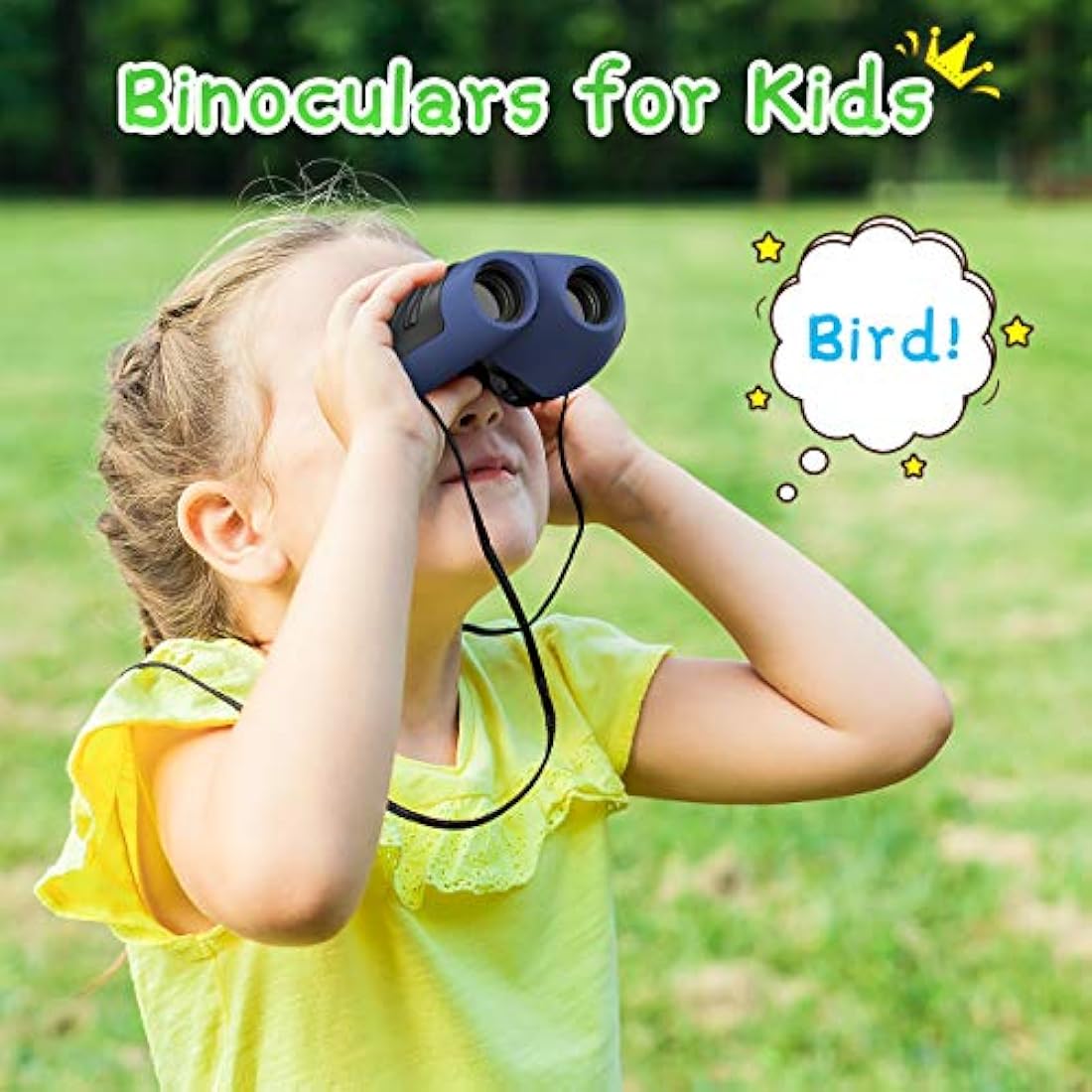 Prismáticos para niños,8 juguetes de observación de pájaros