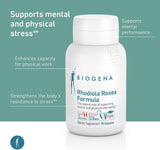 Suplemento Rhodiola Rosea natural para el cuerpo y la mente