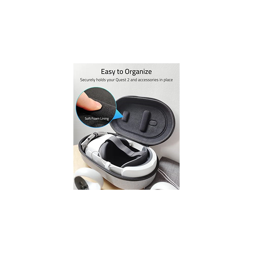 Funda de transporte rígida compatible con Meta/Oculus Quest2