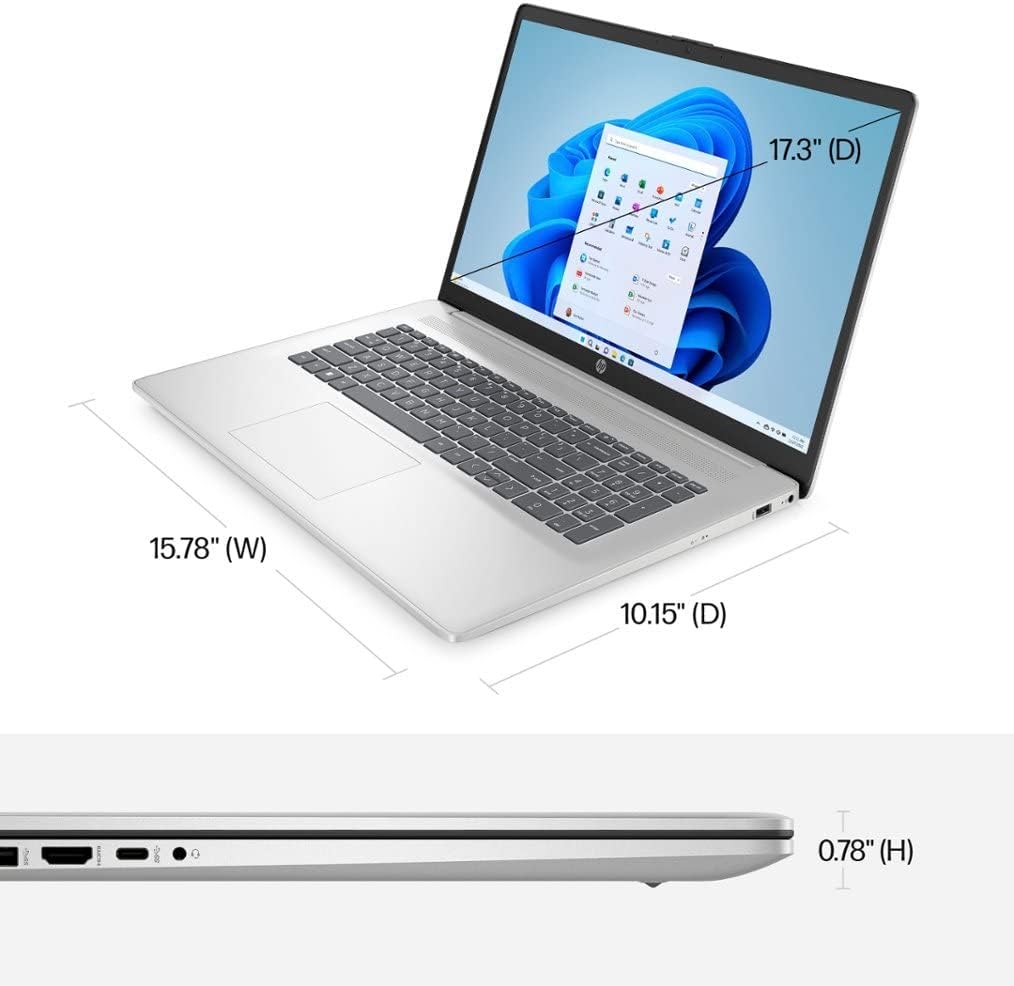 Portátil HP 17.3 HD+, 16GB RAM, 1TB SSD, i3-1125G4