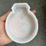 Mold de silicona para frescos de auto aroma y resina diamante