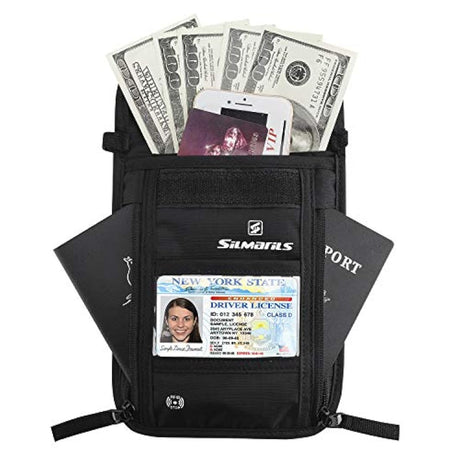 Portadocumentos de viaje con bloqueo oculto unisex
