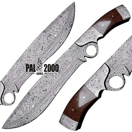 cuchillo de Damasco con vaina de piel  PAL 2000 KNIVES