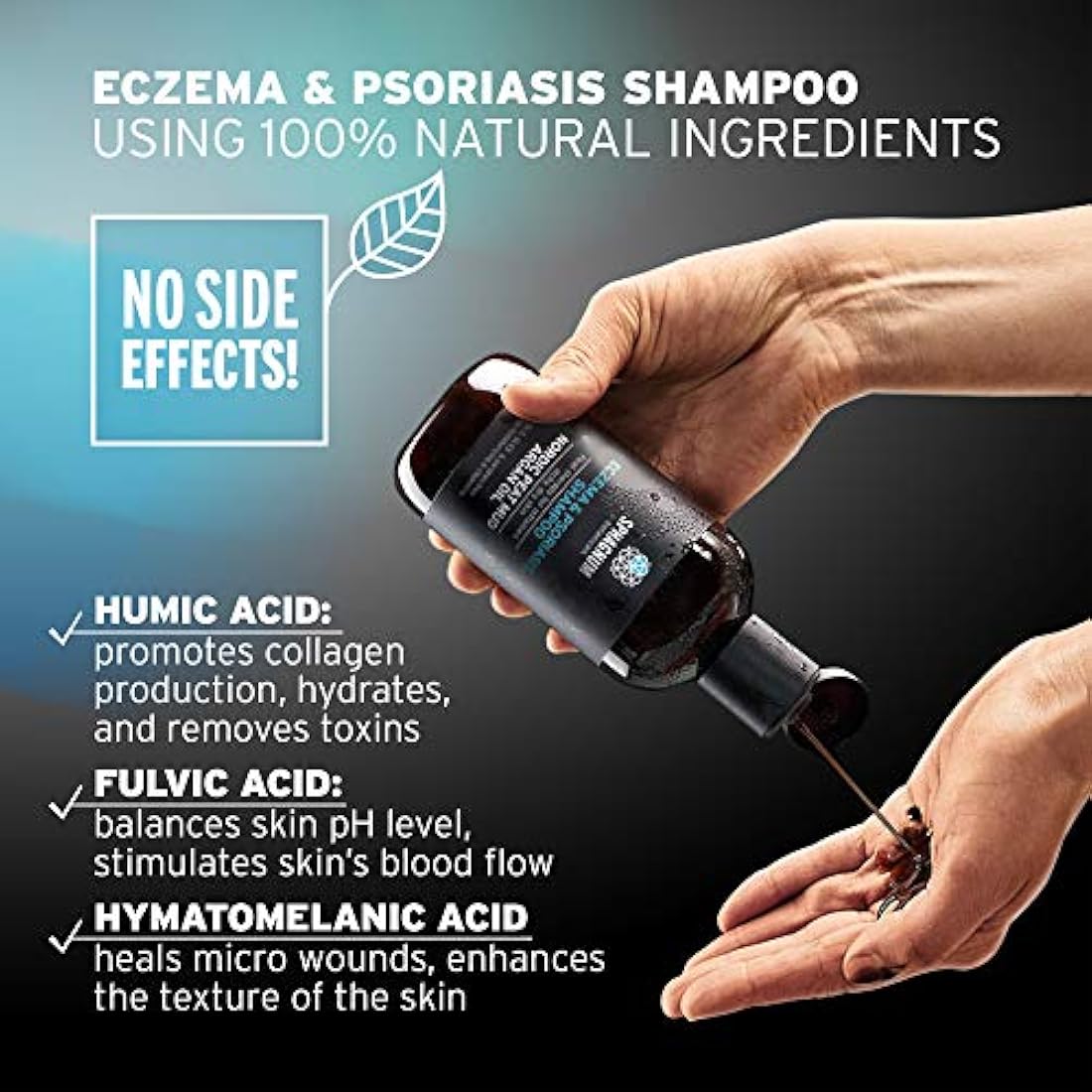 Champú para psoriasis con barro de turba