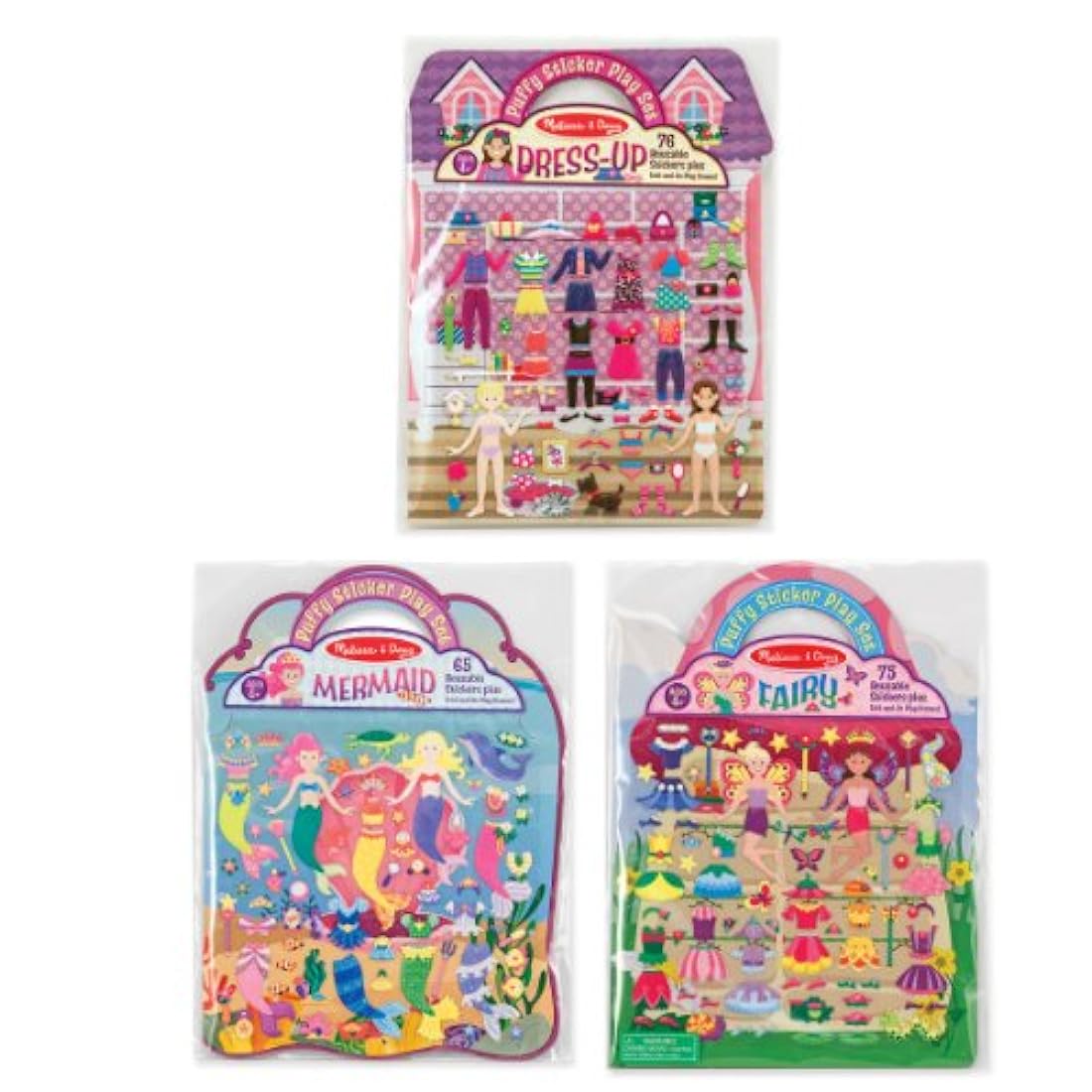 Melissa & Doug – 65 pegatinas hadas y sirenita
