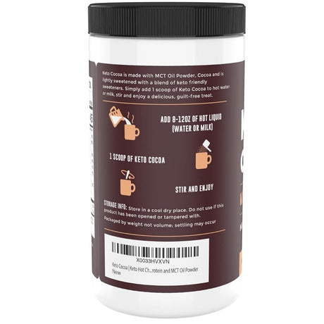 Suplemento Keto Cocoa  Mezcla de bebida caliente en polvo