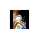 Aretes de bola de discoteca con proyección de luz para mujer