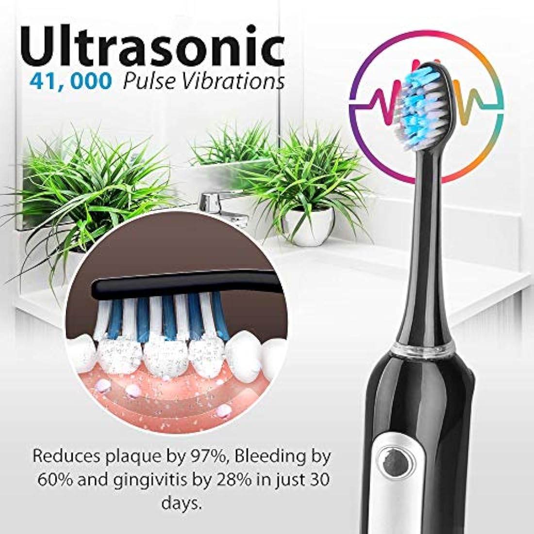 Cepillos Eléctricos de dientes PYLE-HEALTH PHLTB41BK.5