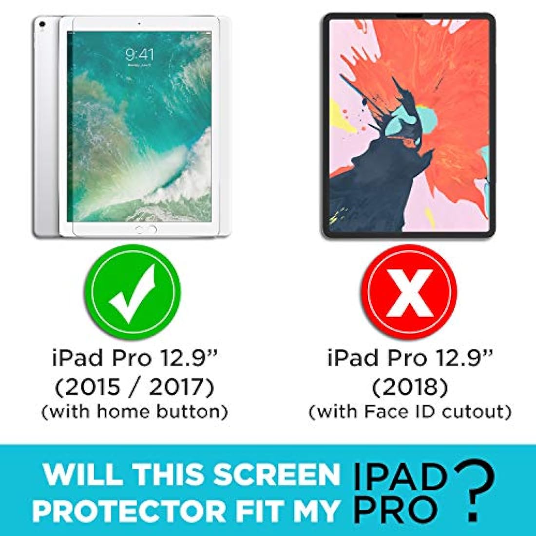 Tech Armor iPad Pro protector de monitor de vidrio balístico