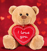 Peluche con corazón rojo 9.84 pulgadas