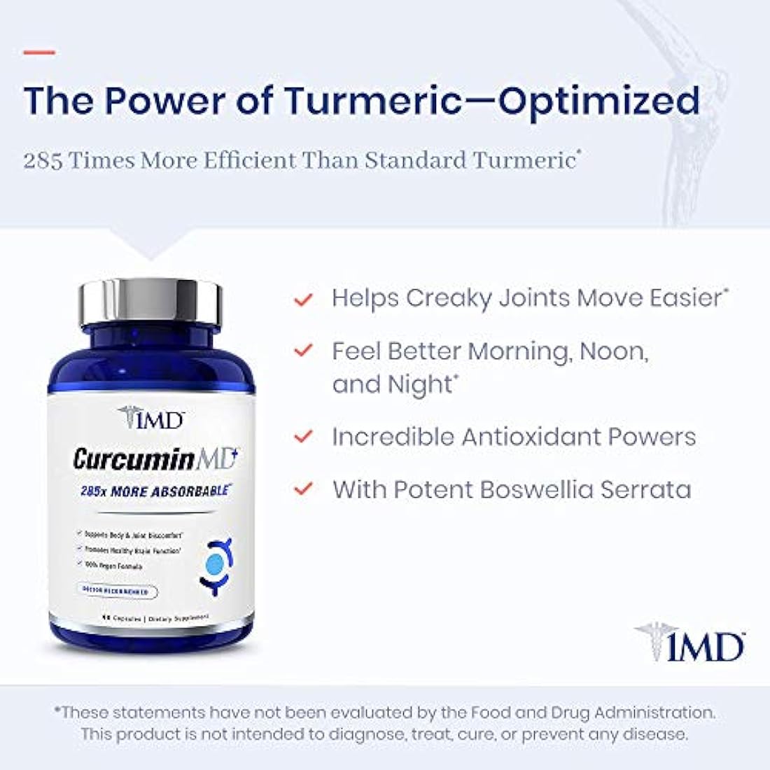 1MD CurcuminMD Plus-Curcumina de cúrcuma  Boswellia Serrata