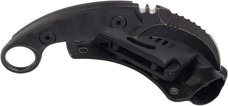 Cuchillo de supervivencia táctico de doble filo con funda