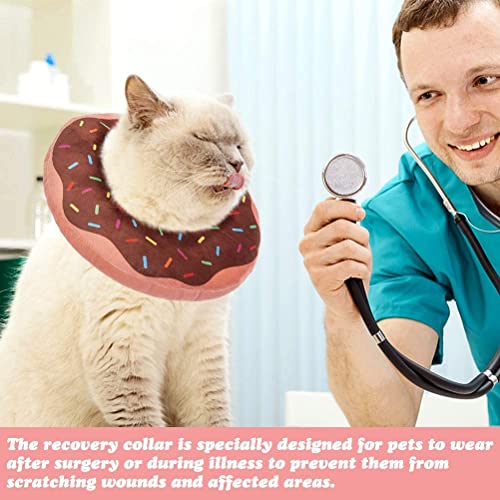 COLLAR de recuperación de donas para gatos y cachorros, suave y ajustable, protector de cuello en E para mascotas después de la cirugía, apto para gatitos, perros pequeños