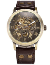 Reloj deportivo para hombre diseño de esqueleto mecánico