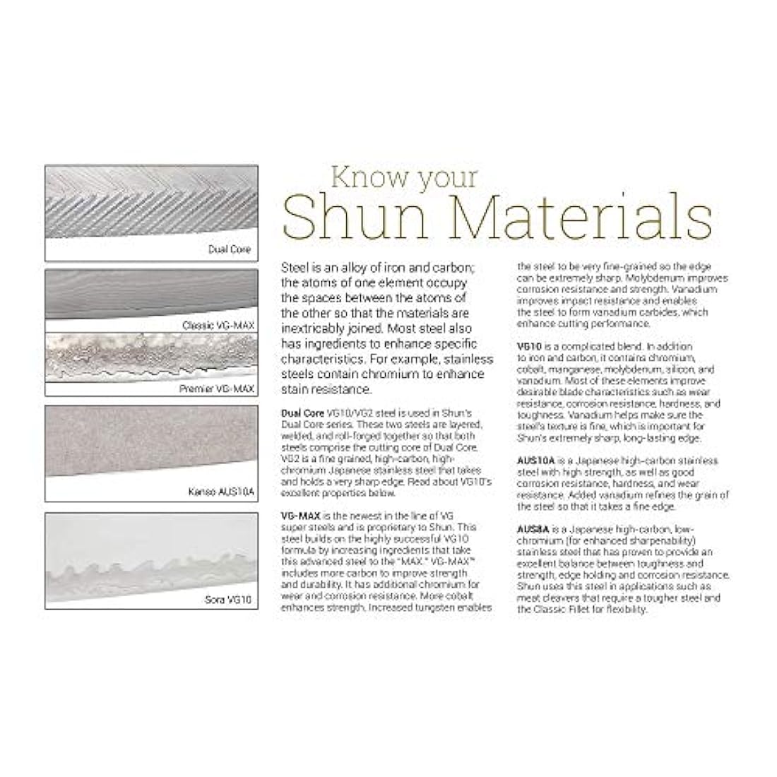 Shun, set de cuchillos profesionales, 3 unidades.