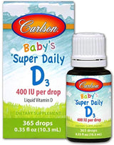 Baby Super Daily D3, 400 UI por gota, vegetariano, líquido