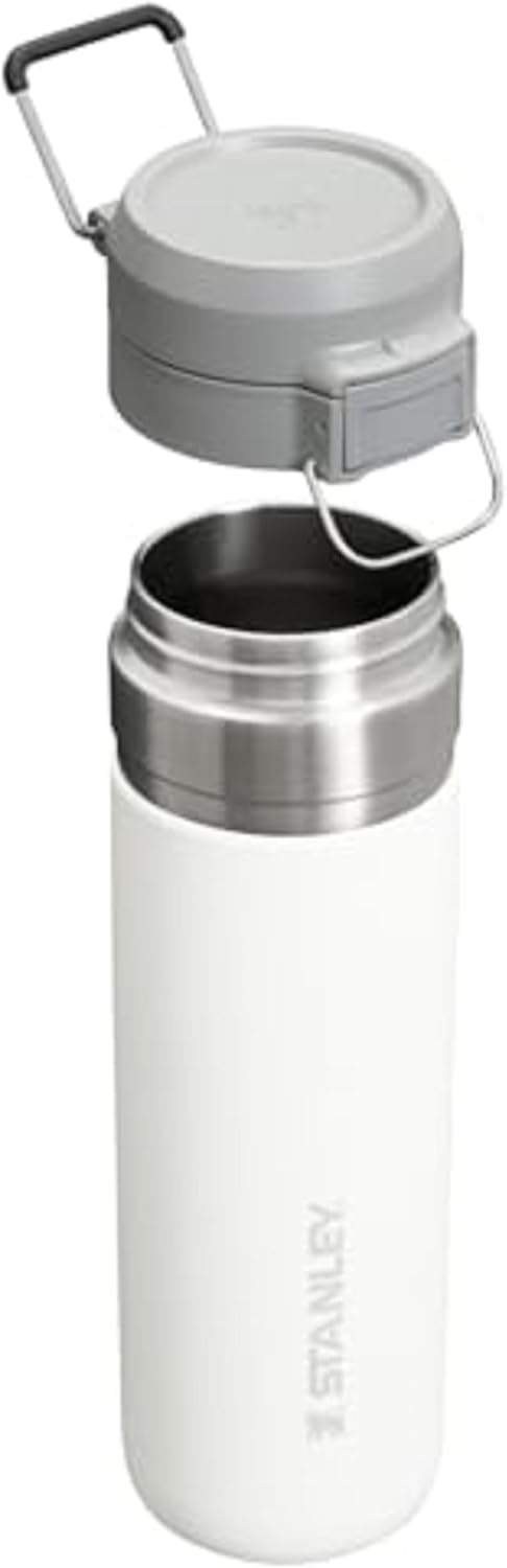 Botella de agua con tapa a botón, aislada y a prueba de fugas