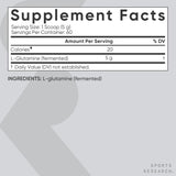 L-Glutamina en Polvo - Sports Research - 5g por Porción - 300g