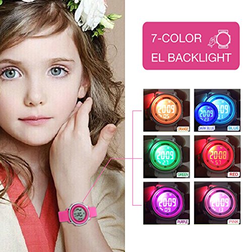 Reloj digital a prueba de agua para niñas