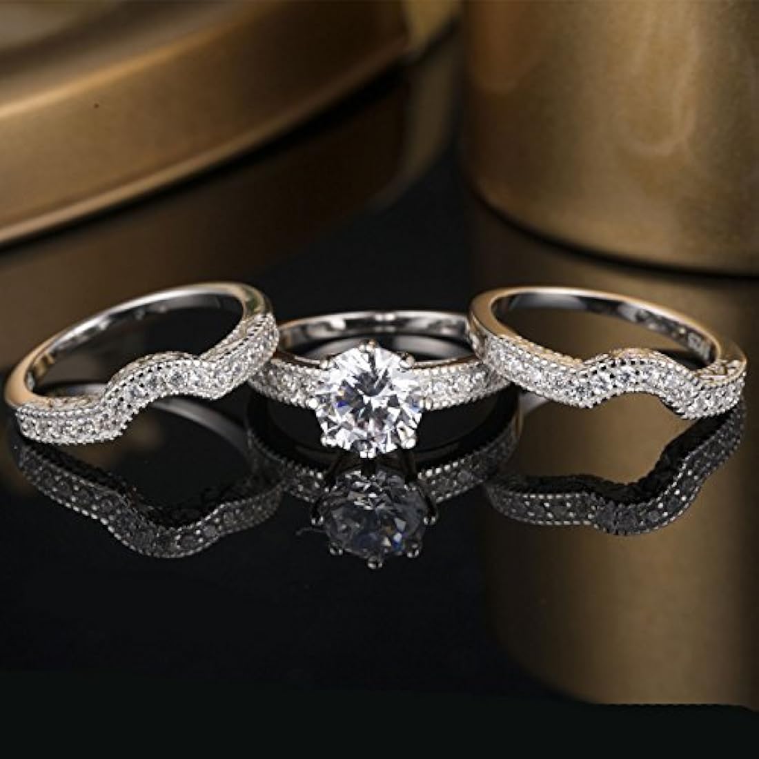 Mabella joyas de 2,50 quilates corona