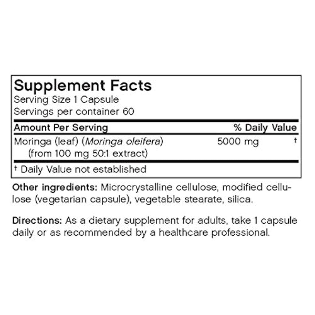 Futurebiotics Moringa, 60 cápsulas vegetarianas