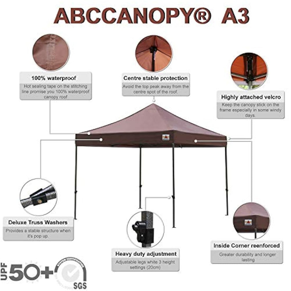 ABCCANOPY Pop up Canopy Tent Refugio comercial instantáneo