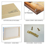 Lienzo artístico para la pared, estilo clásico de madera