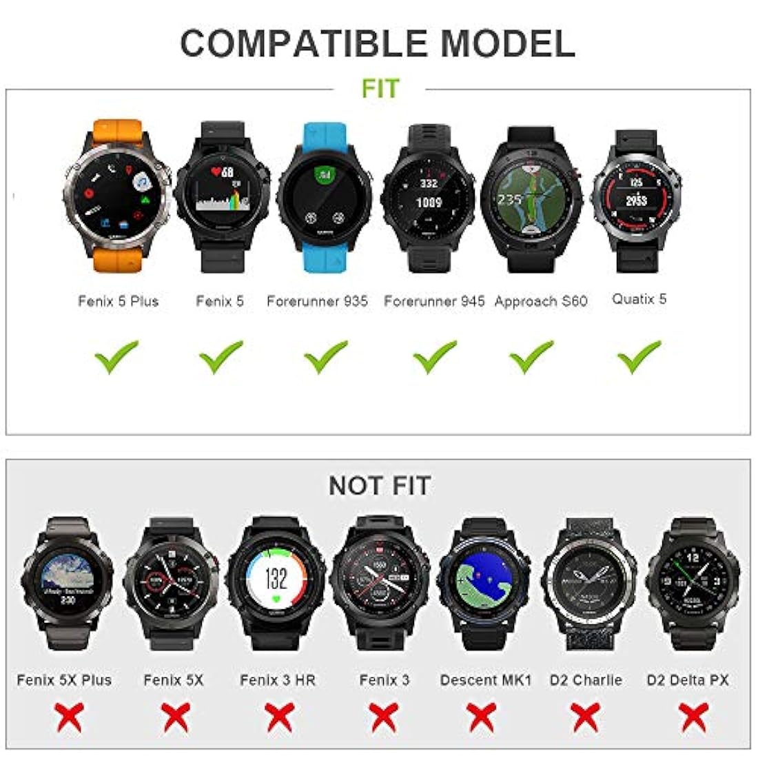 ANCOOL silicona suave Reemplazo de bandas de reloj