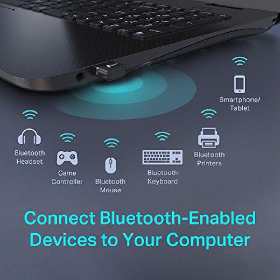 TP-Link - Adaptador USB Bluetooth para PC (UB400), receptor