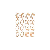 Aretes de acero inoxidable a presión para mujer