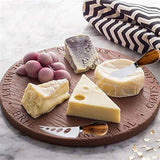 Juego de 6 cuchillos de queso con mango de madera de bambú