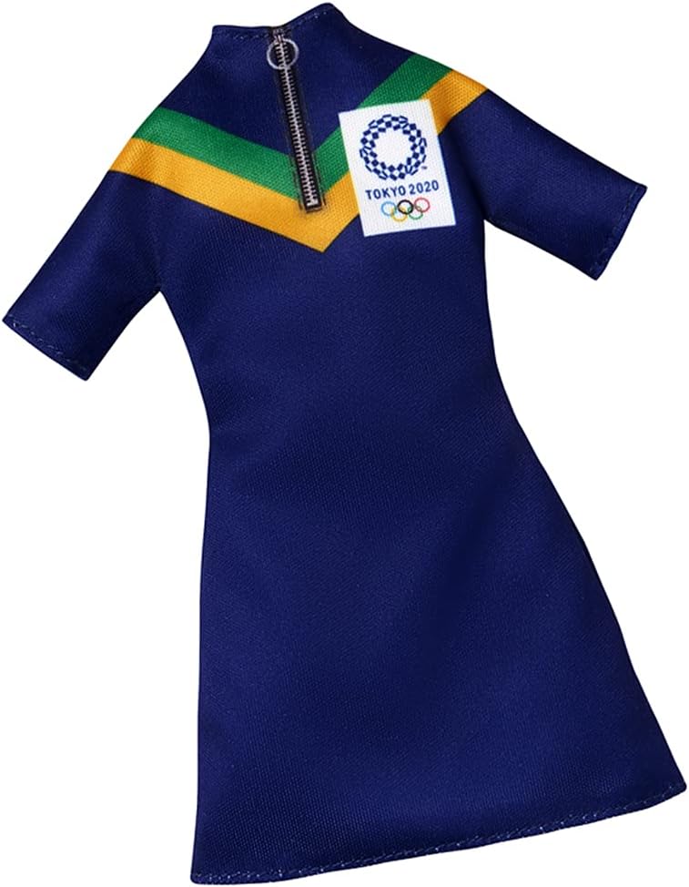 Barbie Ropa: Outfit Olímpico Tokyo 2020, Vestido, Visor, Zapatillas