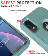 Diverbox Funda para iPhone Xr [a prueba de golpes] [a prueba de gotas] [a prueba de polvo], resistente funda de protección para Apple iPhone XR (verde pino)