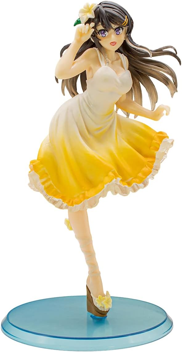 Figura Sexy y Elegante de Mai Sakurajima en Vestido de Primavera