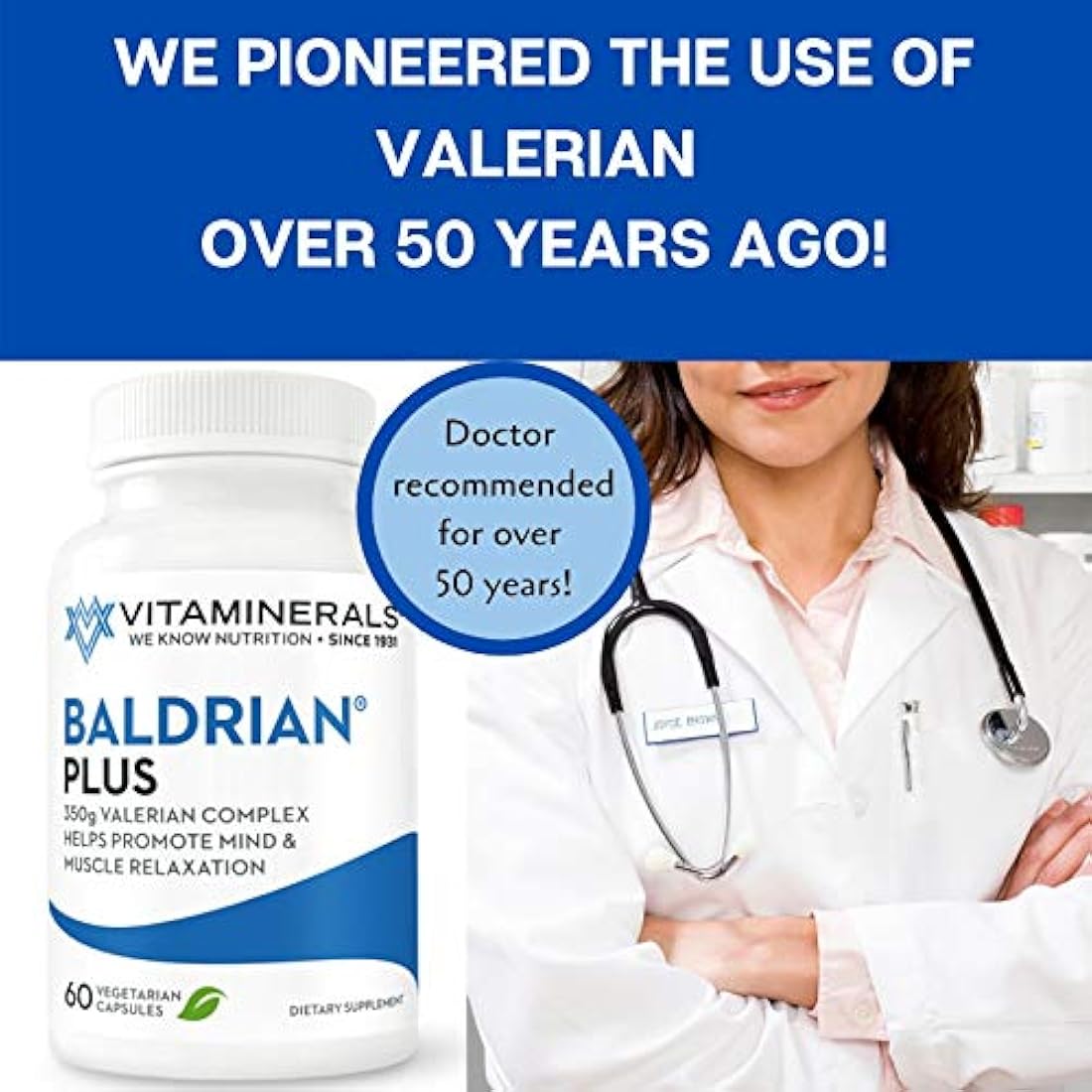 VITAMINERALES 33 Baldrian® Plus Relajante Natural Extracto