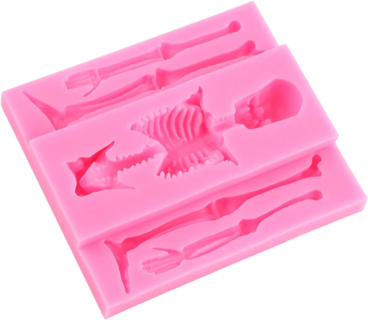 Molde de Calavera de Silicona para Decoración de Pasteles