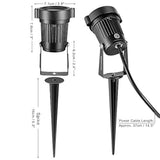 luz para césped, 2 en 1, impermeable, control remoto