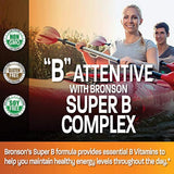 Bronson Labs: Super Vitamina B Complex (Vitamina B2, B3, B6, B9 – Ácido Fólico, B12), 1