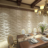 Paneles de pared decorativos 3D, diseño ondulado