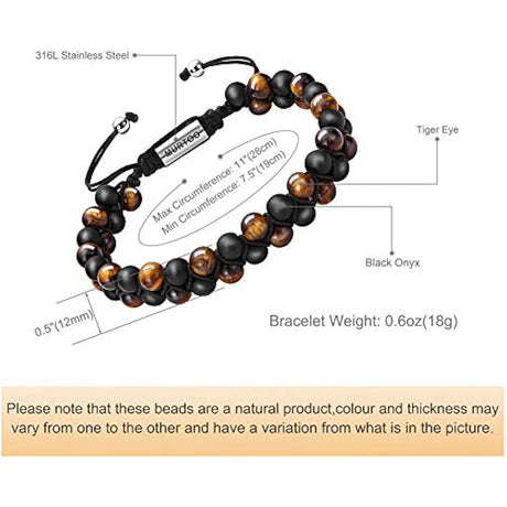 MuPulsera de aceite esencial Pulsera de cuentas ajustables