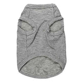 DroolingDog Ropa para perros pequeños, camiseta para mascotas con texto en inglés I Love My Daddy Puppy Apparel para perros pequeños, XS, gris