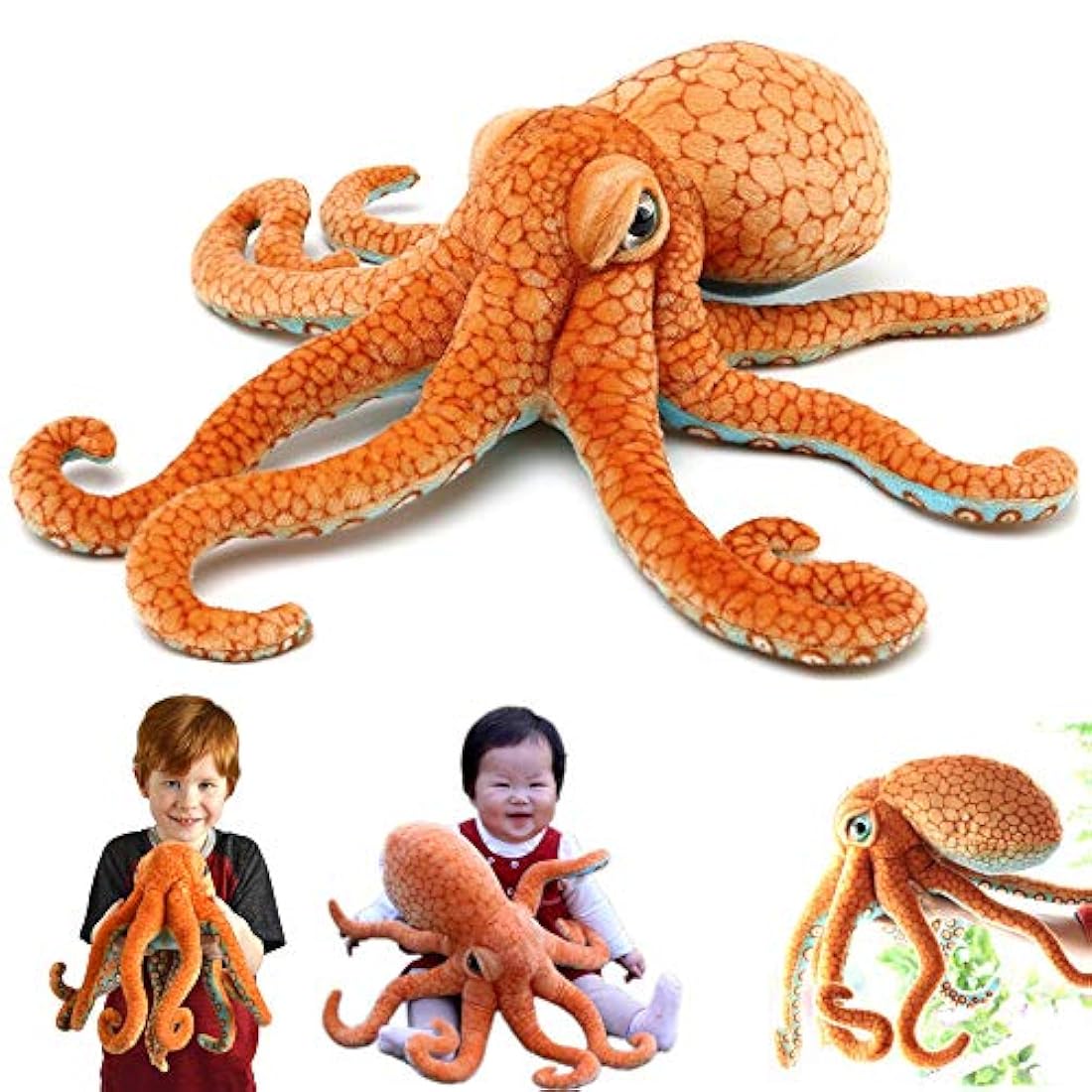 Almohada de pulpo de pulpo de peluche