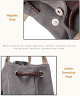 Bolso de hombro de lona