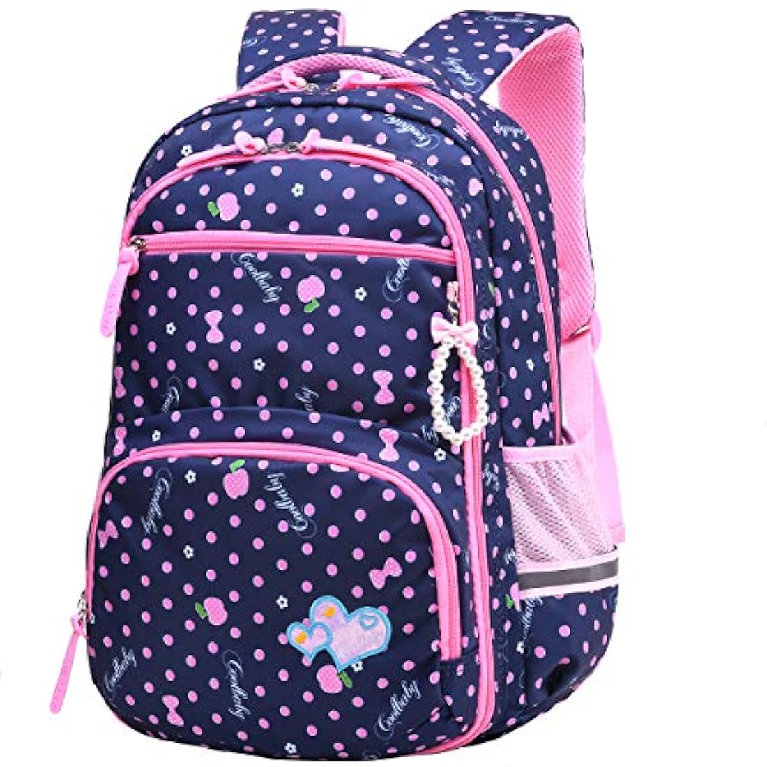 Morral impermeable para niñas color azul-rosa.AO ALI VICTORY