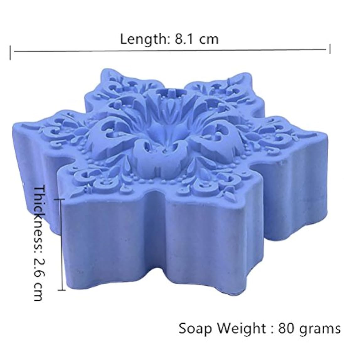 Moldes de silicona en forma de copo