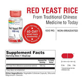 Solaray Red levadura Arroz, 600 mg, 1, 1