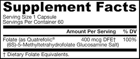 Jarrow Formulas folato de metilo 5 MTHF