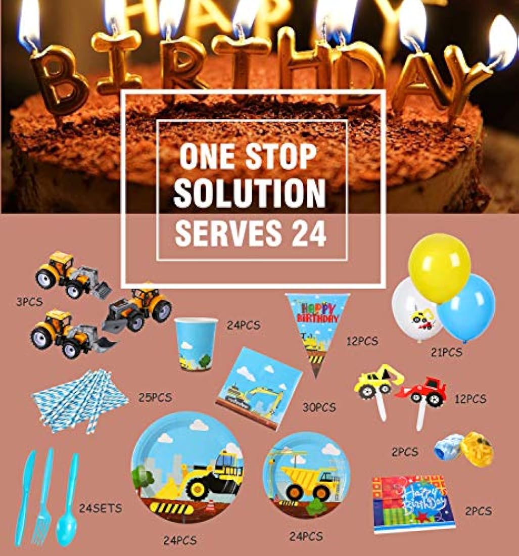 Juego de suministros para fiestas de cumpleaños para niños