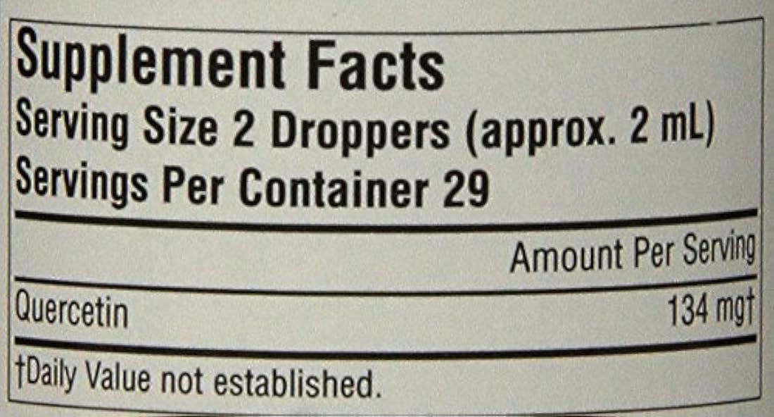SOURCE NATURALS Quercetina Nutradrops, 2 onzas líquidas