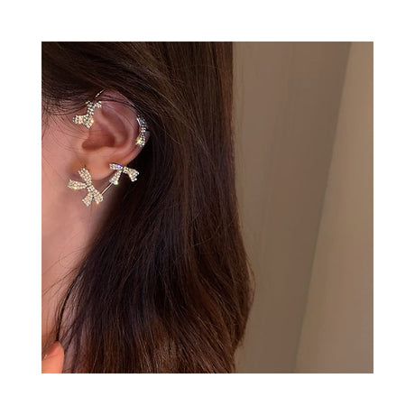 Aretes de mariposa para mujer sin perforaciones